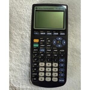 Texas Instruments TI-83 Plus Graphing Calculator Black with Cover Case TESTED